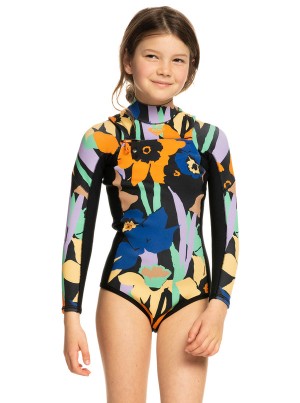 Girls' Roxy 1.5mm Current Of Cool Long Sleeve Springsuit Swimwear | 79346-QGUK