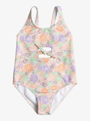 Girls' Roxy All About Sol One-Piece Swimwear | 78510-RWKS