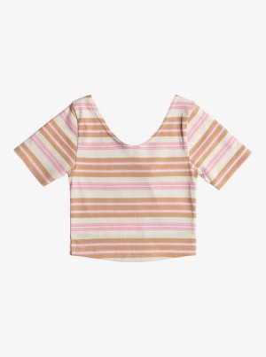 Girls' Roxy Dont You Worry Knit Tops | 95170-MSNT