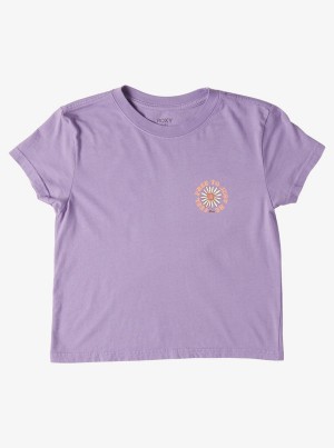 Girls' Roxy Feel Free Boyfriend T-shirts | 59407-KJQW