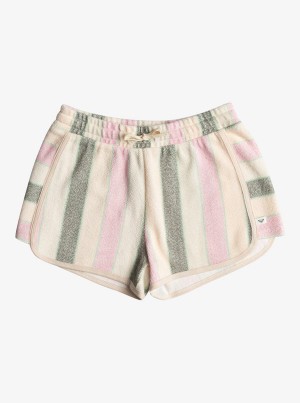 Girls' Roxy Feels Like Summer Striped Shorts | 21043-ZGTX