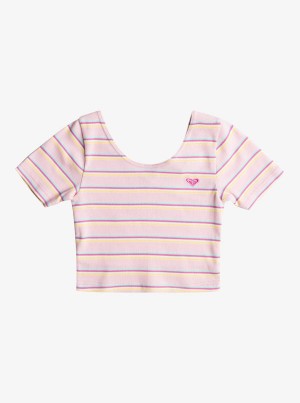 Girls' Roxy Happiest Year Knit T-shirts | 36825-BVUG