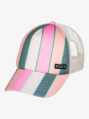 Girls' Roxy Honey Coconut Trucker Hats | 67912-DKTU