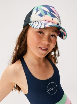 Girls' Roxy Honey Coconut Trucker Hats | 86947-WLHA