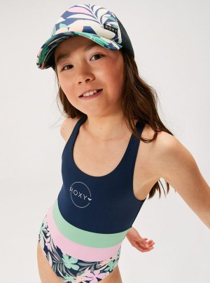 Girls' Roxy Ilacabo Active One-Piece Swimwear | 64530-NVRG