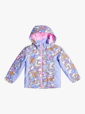 Girls' Roxy Snowy Tale Technical Snowboard Jackets | 76082-ZNKQ