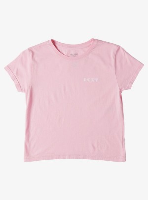 Girls' Roxy Sunny Days Boyfriend T-shirts | 38576-ZXAV