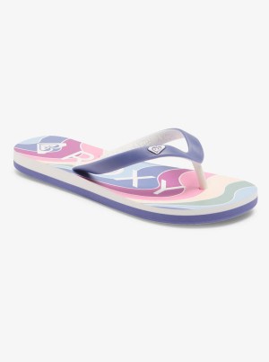 Girls' Roxy Tahiti Flip Flops | 65908-FUJK