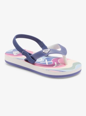 Girls' Roxy Tahiti Flip Flops | 69754-WOSM