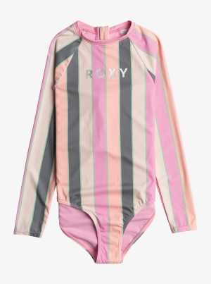 Girls' Roxy Very Vista One-Piece Rashguard Swimwear | 20347-FQUY