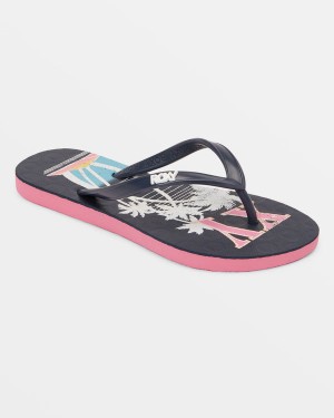 Girls' Roxy Viva Stamp Sandals | 14209-UPKW