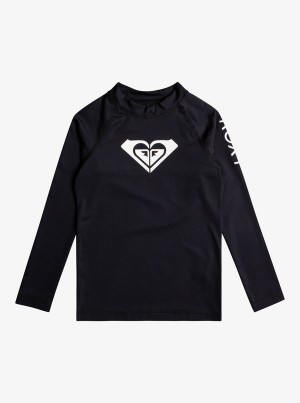 Girls' Roxy Whole Hearted Long Sleeve UPF 50 Rashguard Swimwear | 02189-NFKL