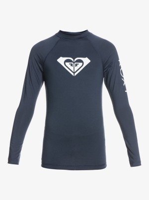 Girls' Roxy Whole Hearted Long Sleeve UPF 50 Rashguard Swimwear | 07389-IVKM