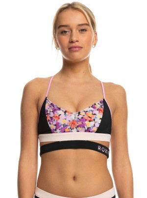 Roxy Active Bralette Bikini Tops | 52914-FYQR