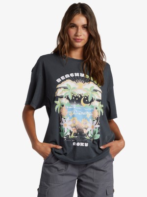 Roxy Beachy Days Oversized Boyfriend T-shirts | 54210-NICD