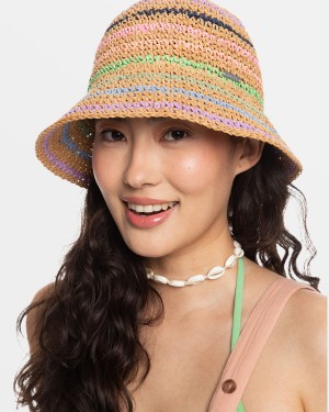 Roxy Candied Peacy Sun Hats | 26907-UQKT