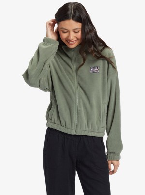 Roxy Dawn To Dusk Half-Zip Fleece Hoodie | 48697-WTSV