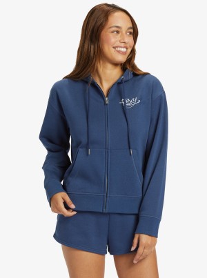 Roxy Evening Hike Zip-Up Loungewear | 03594-FOZJ