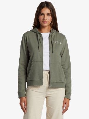 Roxy Evening Hike Zip Zip-Up Hoodie | 90873-BIUA