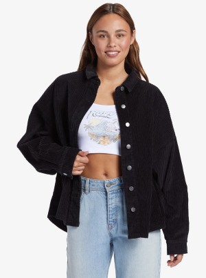 Roxy Kick Back Washed Corduroy Long Sleeve Jackets | 28716-MFRZ