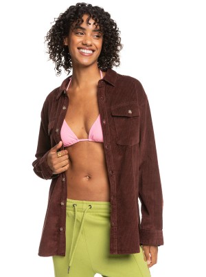 Roxy Let It Go Corduroy Long Sleeve Jackets | 13908-HSLM