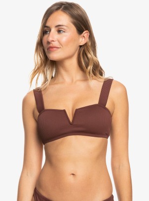 Roxy Love The Coco V Bralette Bikini Tops | 54703-SVFA