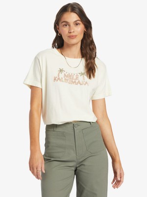 Roxy Mele Tiki Boyfriend T-shirts | 07518-MUYP