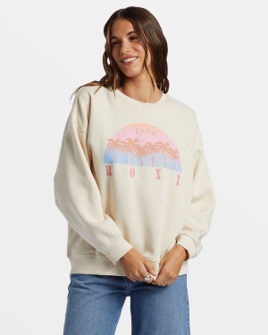 Roxy Morning Hike Crew Neck Loungewear | 26873-SYAI