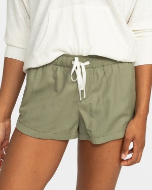 Roxy New Impossible Love Elastic Waist Shorts | 95382-UEMA