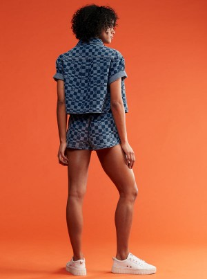 Roxy New Impossible Printed Denim Shorts | 83765-GEIV