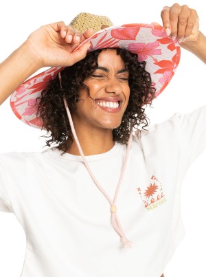 Roxy Pina To My Colada Printed Sun Hats | 78953-VFIX