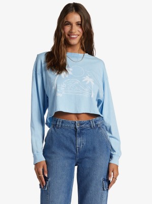 Roxy Simple Surf Oversized Long Sleeve T-shirts | 25760-LHTN