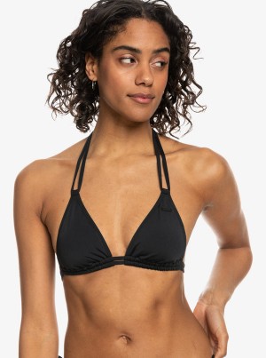 Roxy Solid Beach Classics Mini Tikitri Bikini Tops | 03746-UPSB