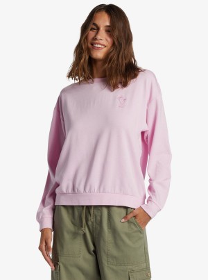 Roxy Surfing By Moonlight Crew Neck Loungewear | 34265-WSBL