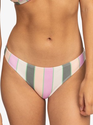 Roxy Vista Stripe Medium Bikini Bottoms | 06573-AIOU