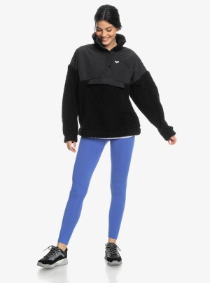 Roxy Waves Of Warmth Half-Zip Mock Neck Fleece Hoodie | 46789-ZWTK