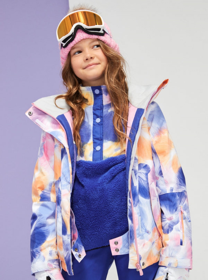 Girls' Roxy Alabama Technical Fleece Snowboard Jackets | 97063-YWOJ