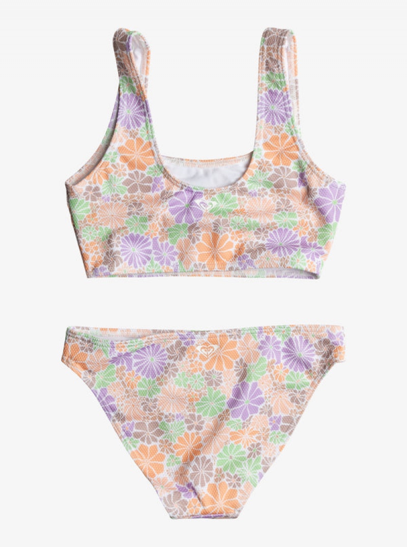 Girls' Roxy All About Sol Cropped Set Swimwear | 25370-WMOC