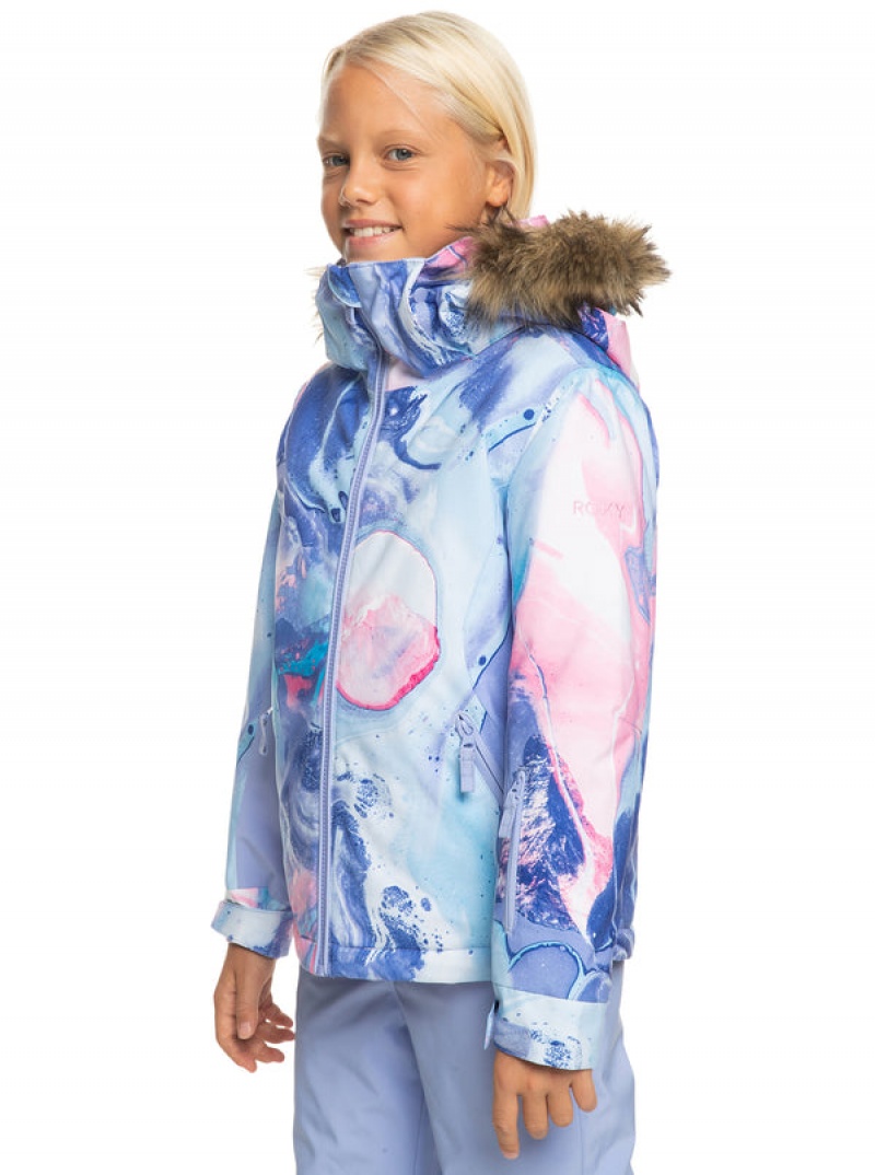 Girls' Roxy American Pie Technical Snowboard Jackets | 36724-GAPY