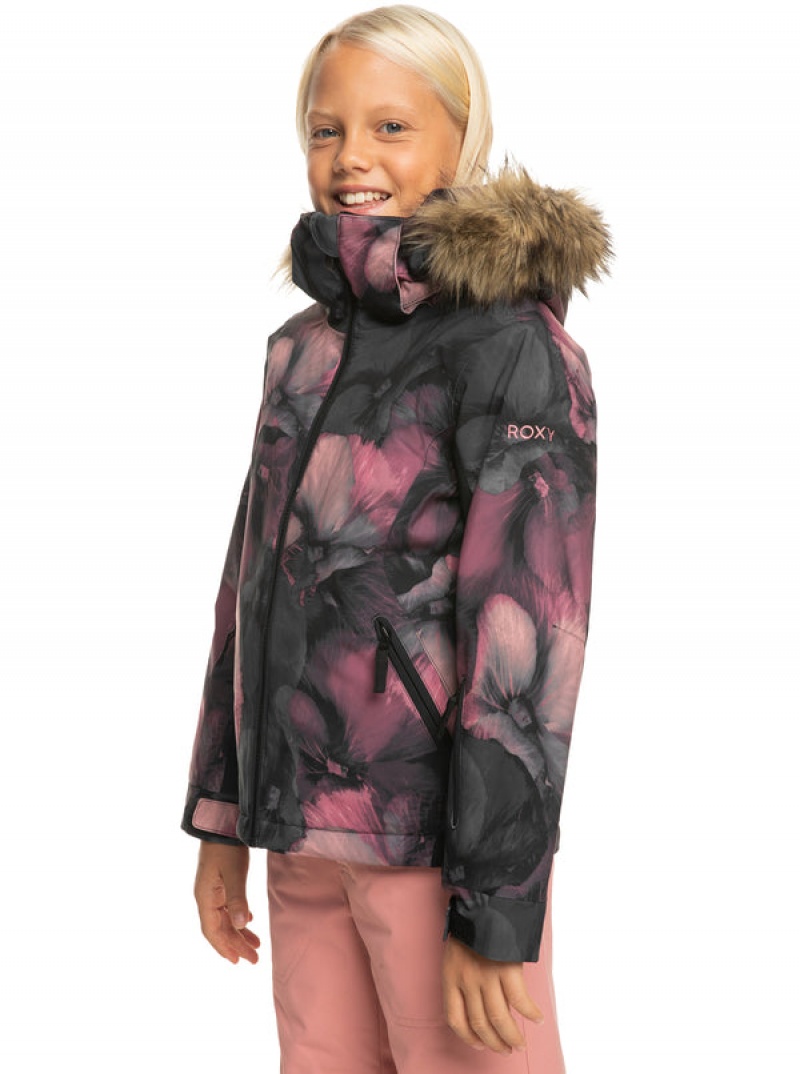 Girls' Roxy American Pie Technical Snowboard Jackets | 12347-PTNQ