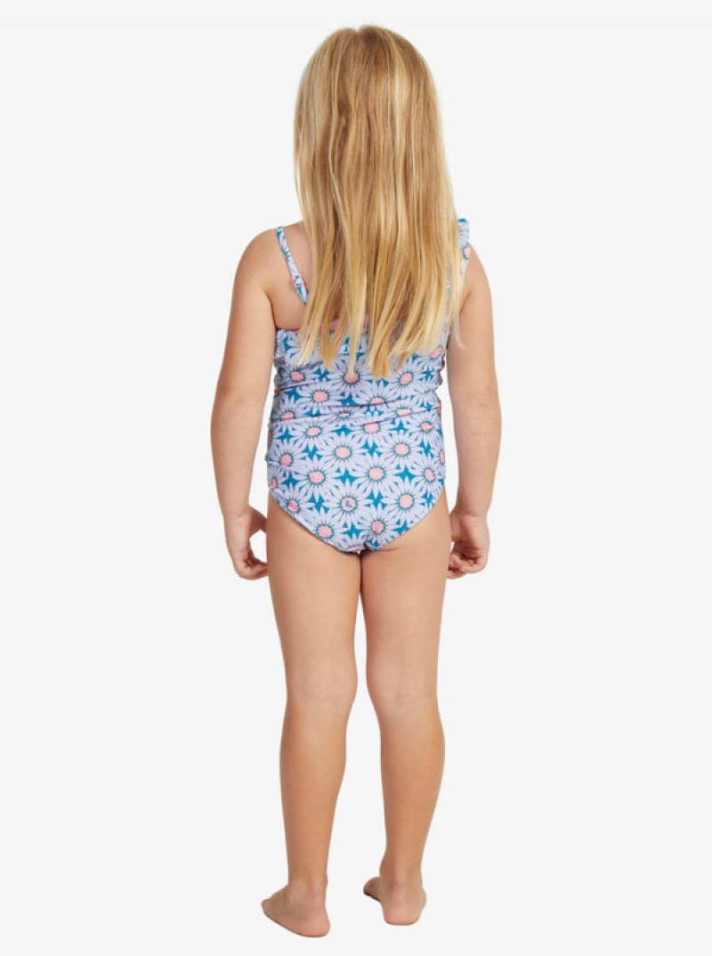 Girls' Roxy Bold Florals One-Piece Swimwear | 45362-KMUV