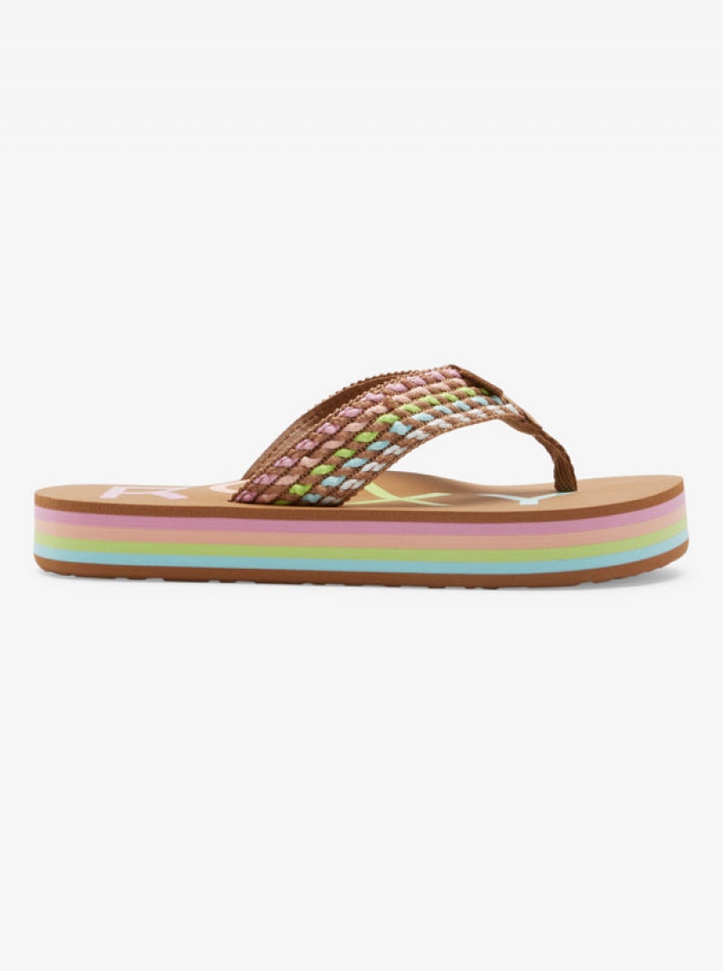 Girls' Roxy Chika Hi Sandals | 64013-LDXJ