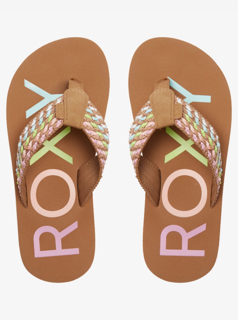 Girls' Roxy Chika Hi Sandals | 64013-LDXJ