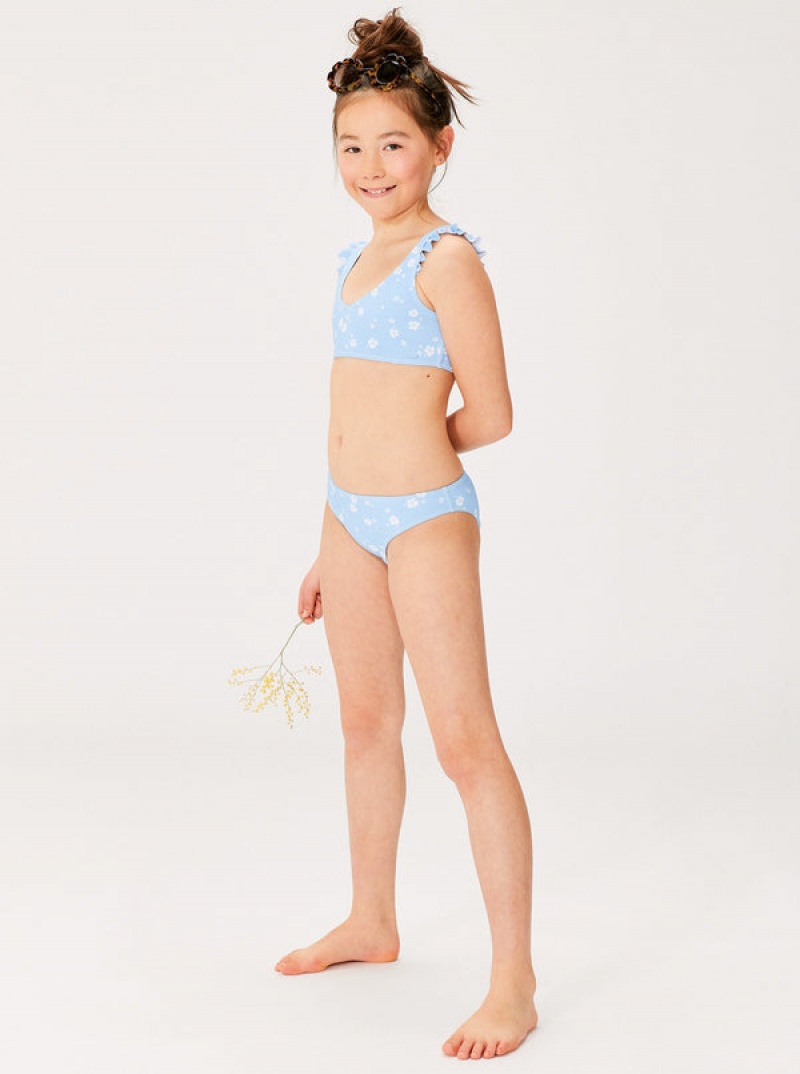 Girls' Roxy Dreamer Ruffle Bralette Set Swimwear | 89567-LXRS