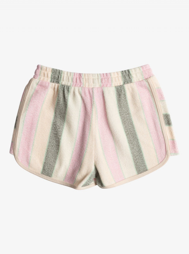 Girls' Roxy Feels Like Summer Striped Shorts | 21043-ZGTX