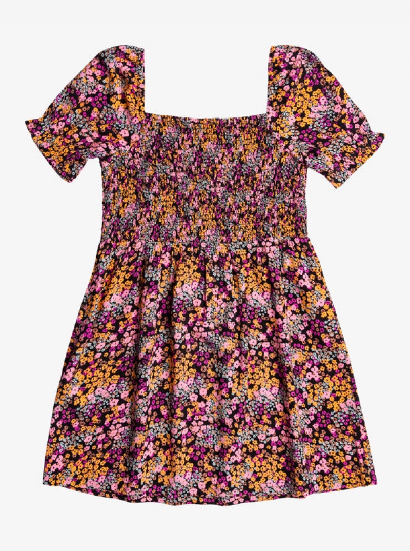 Girls' Roxy Free The Animal Short Sleeve Dress | 78162-BURE