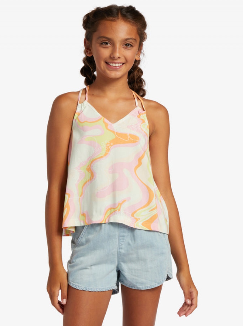 Girls' Roxy Good Influence Tops | 06975-PKTQ