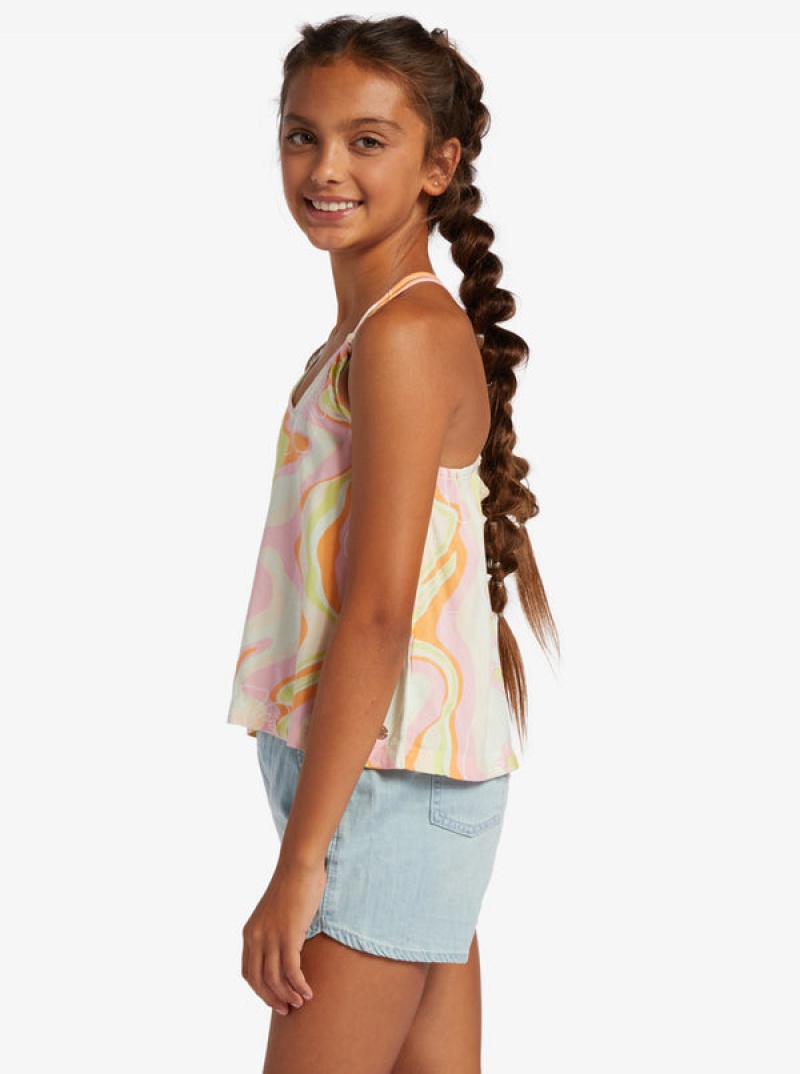 Girls' Roxy Good Influence Tops | 06975-PKTQ