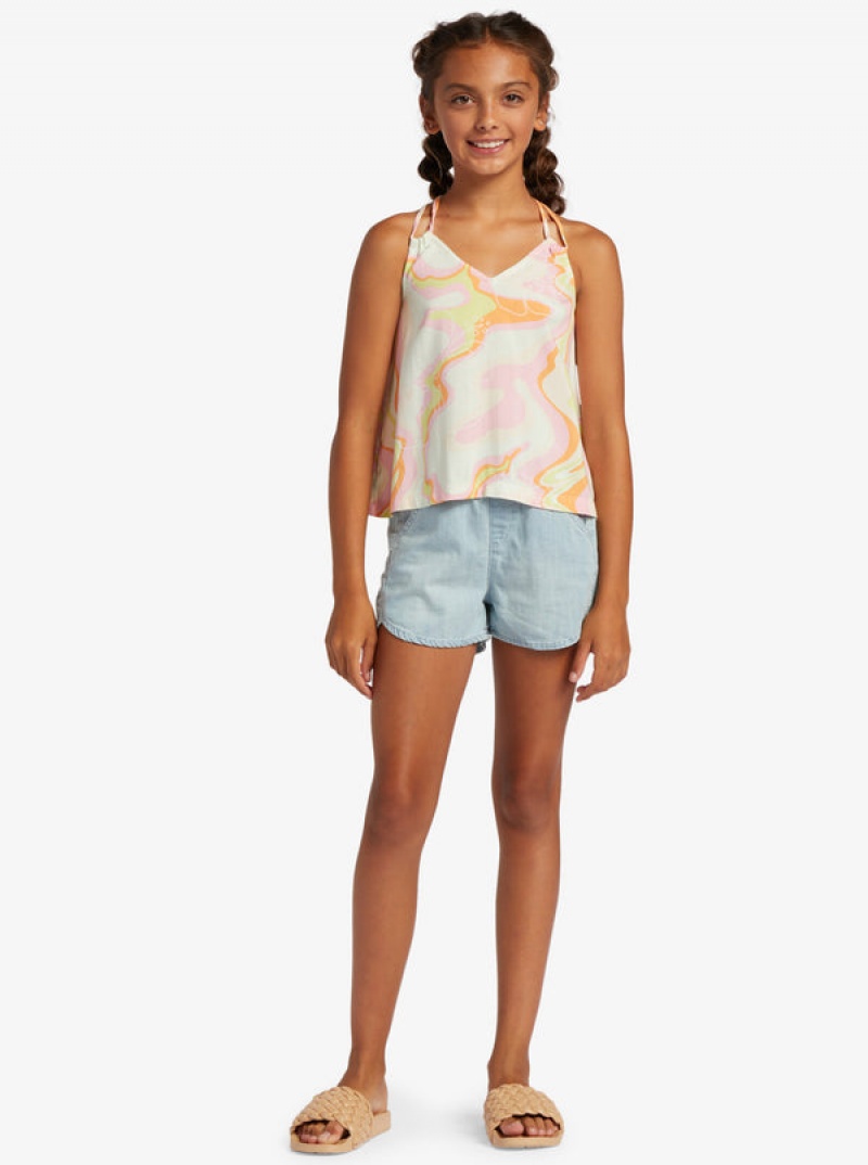 Girls' Roxy Good Influence Tops | 06975-PKTQ