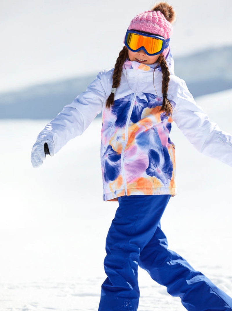 Girls' Roxy Greywood Technical Snowboard Jackets | 89475-IFMP